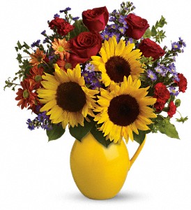 Teleflora's Sunny Day Pitcher of Joy in Midlothian TX, Growing Ideas