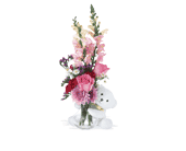 Teleflora's Bear Hug Bear with Pink Roses in Midlothian�TX, Growing Ideas