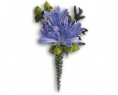 Bold and Blue Boutonniere in Midlothian�TX, Growing Ideas