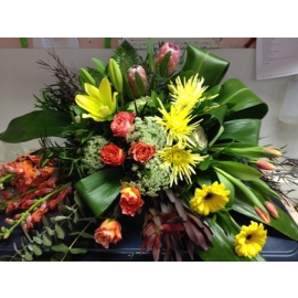 Tropical Grace Casket Spray