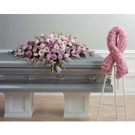 Pink Ribbon and Spray
