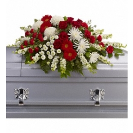 Strength and Wisdom Casket Spray