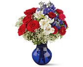 Growing Ideas, Midlothian, Texas - Red White and True Bouquet, picture