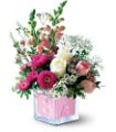 Teleflora's Crystal Baby Block (Girl) in Midlothian TX Growing Ideas