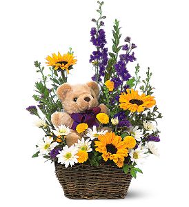 Growing Ideas, Midlothian, Texas - Basket & Bear Arrangement, picture