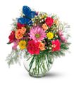 Teleflora's Butterfly & Blossoms Vase in Midlothian TX Growing Ideas